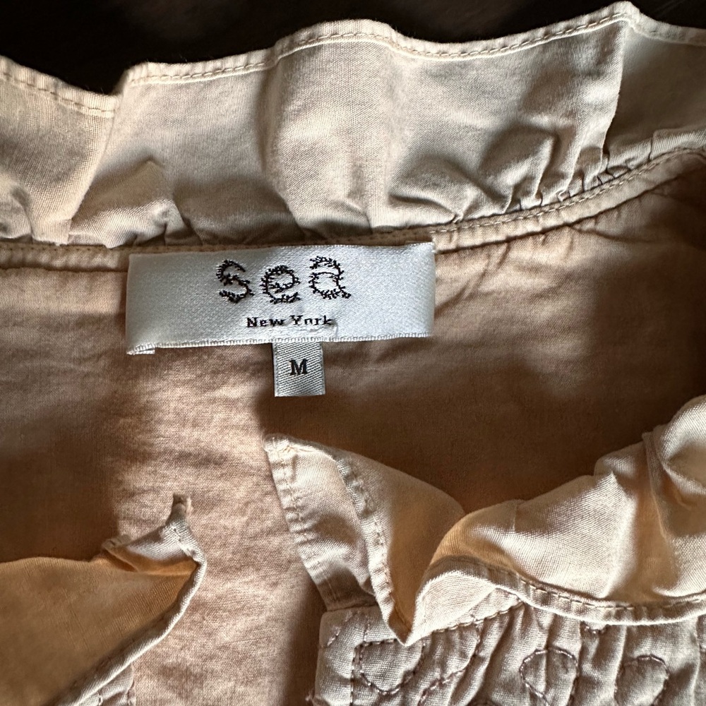 Sea Beige Ruffled Top - Picture 5 of 5